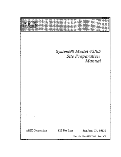 MA-99387-00_System90_Model_45_85_Site_Preparation_Manual_Jan90