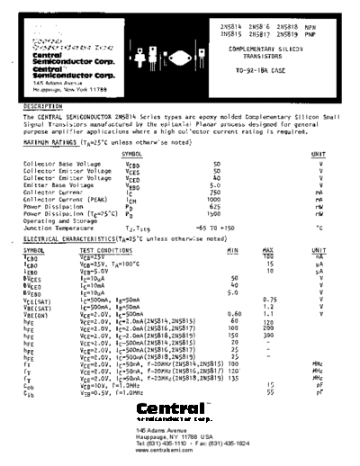2n5814_2n5815_2n5816_2n5817_2n5818_2n5819