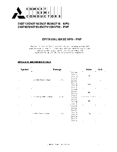 2n3713-2n3714-2n3715-2n3716-2n3789-2n3790-2n3791-2n3792