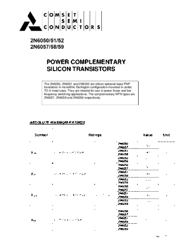 2n6050-2n6051-2n6052-2n6057-2n6058-2n6059