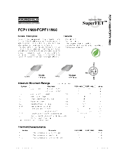 fcp11n60_fcpf11n60