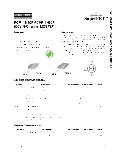 fcp11n60f_fcpf11n60f