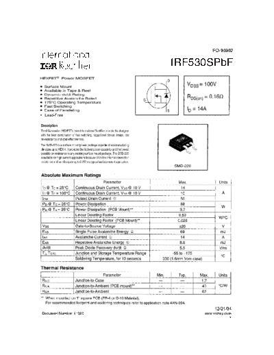 irf530spbf