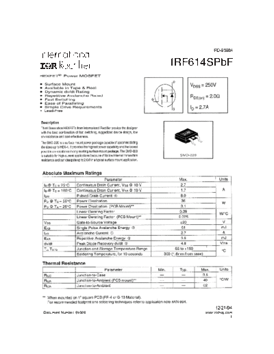 irf614spbf