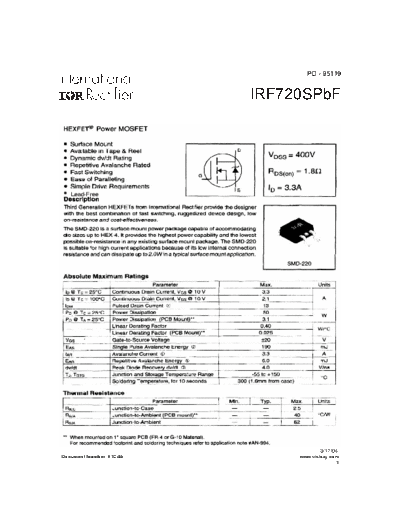 irf720spbf