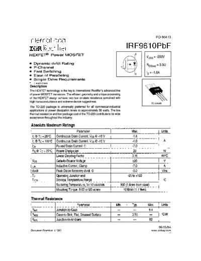 irf9610pbf