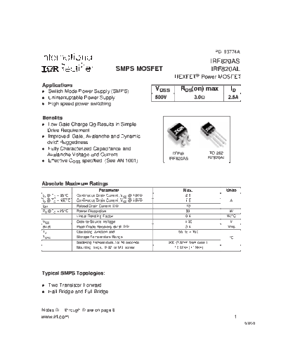 irf820as