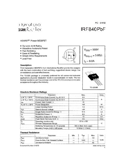 irf840pbf