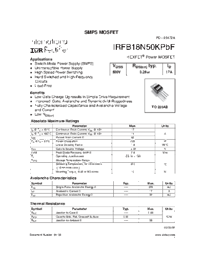 irfb18n50kpbf