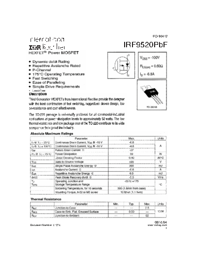 irf9520pbf