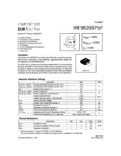 irf9520spbf