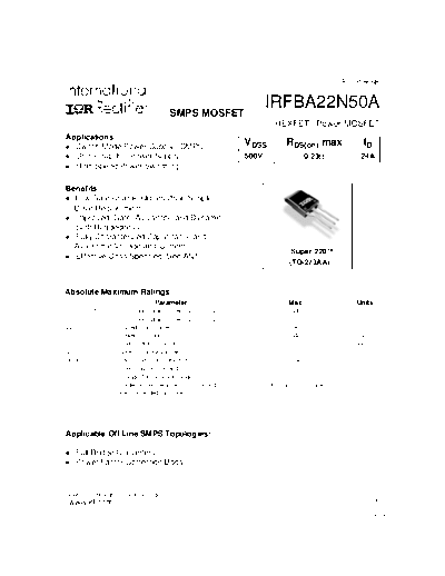 irfba22n50a