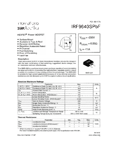 irf9640spbf