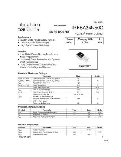 irfba34n50c