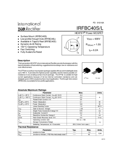 irfbc40s
