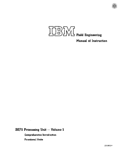 223-2872-1_2075_Processing_Unit_Field_Engineering_Manual_Volume_1_Dec65