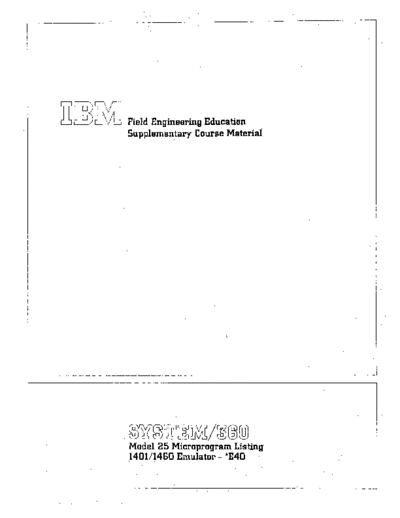 R25-5401-0_Model_25_Microprogram_Listing_1401_1460_E40_1969