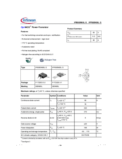 ipb085n06lg_ipp085n06lg_rev1.05