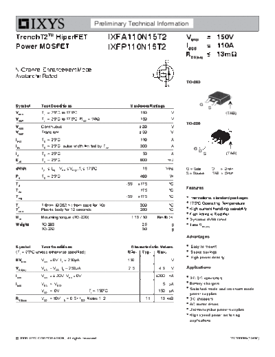 ixfa110n15t2_ixfp110n15t2