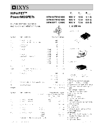ixfh10n90_ixfm10n90_ixfh12n90_ixfm12n90_ixfh13n90_ixfm13n90