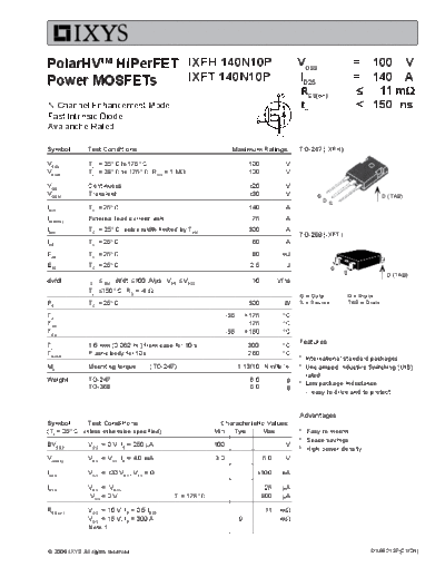 ixfh140n10p_ixft140n10p