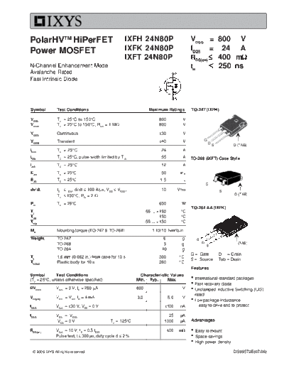 ixfh24n80p_ixfk24n80p_ixft24n80p