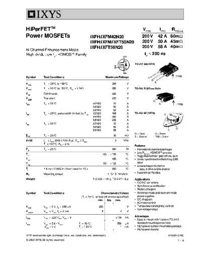 ixfh42n20_ixfm42n20_ixfh58n20_ixfm58n20_ixft50n20_ixfh50n20_ixfm50n20_ixft58n20