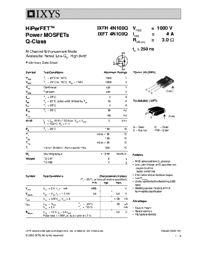 ixfh4n100q_ixft4n100q