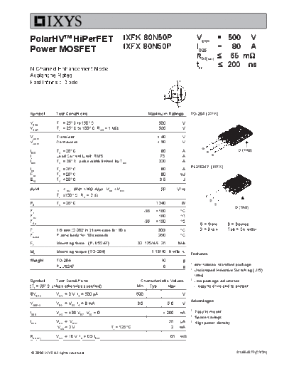 ixfk80n50p_ixfx80n50p