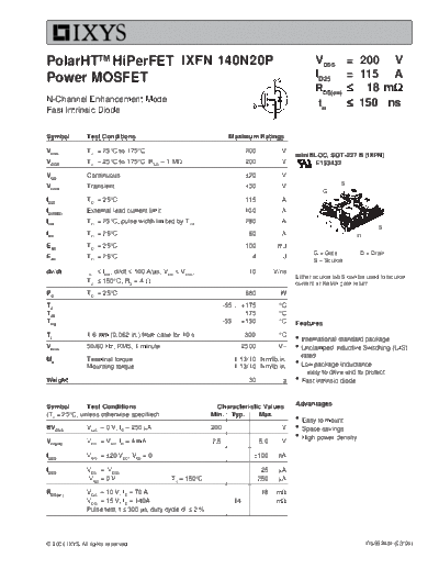 ixfn140n20p