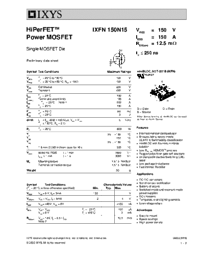 ixfn150n15