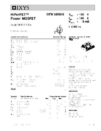 ixfn180n10