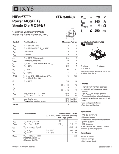 ixfn340n07