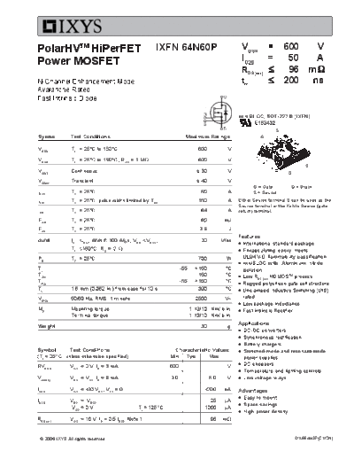 ixfn64n60p
