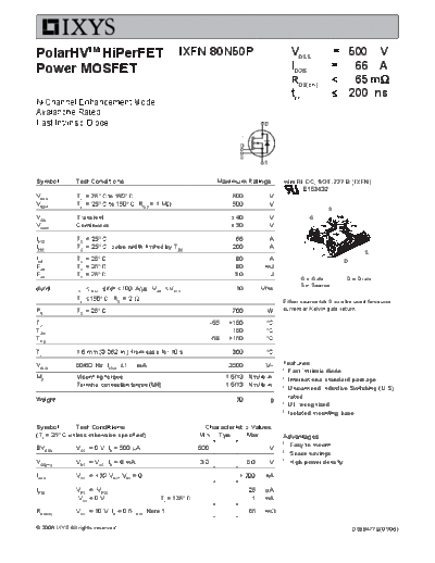 ixfn80n50p