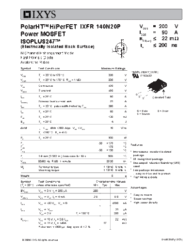 ixfr140n20p