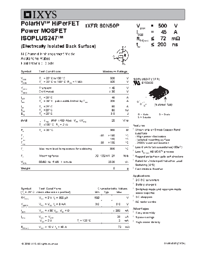 ixfr80n50p