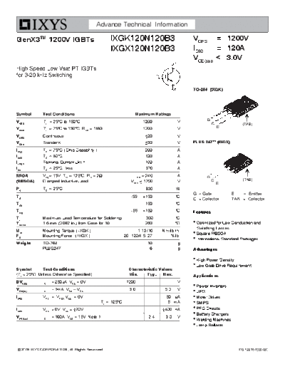 ixgx120n120b3_ixgk120n120b3