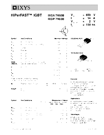 ixga7n60b_ixgp7n60b