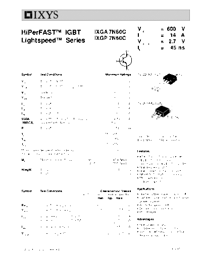 ixga7n60c_ixgp7n60c