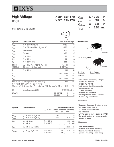 ixgh32n170_ixgt32n170