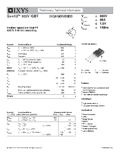 ixgh90n60b3