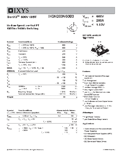 ixgn200n60b3