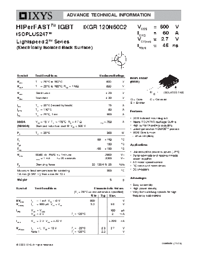 ixgr120n60c2