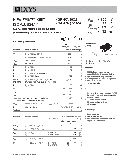 ixgr40n60c2