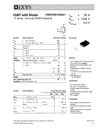 ixsh25n120au1
