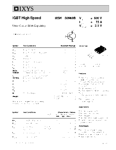 ixsh50n60b