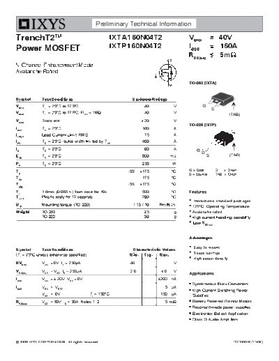 ixta160n04t2_ixtp160n04t2