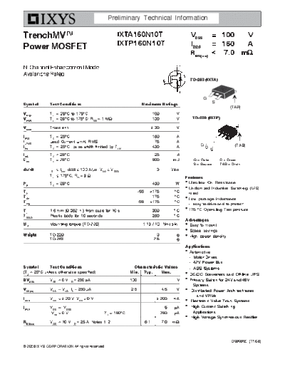ixta160n10t_ixtp160n10t