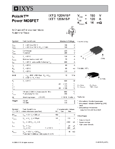 ixtq120n15p_ixtt120n15p